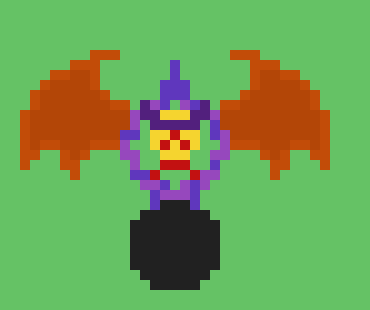 [ab5400] *at some point, while the dug the ground, a purple portal opened up, and me-devil came out, holding a gray ball over kirby*