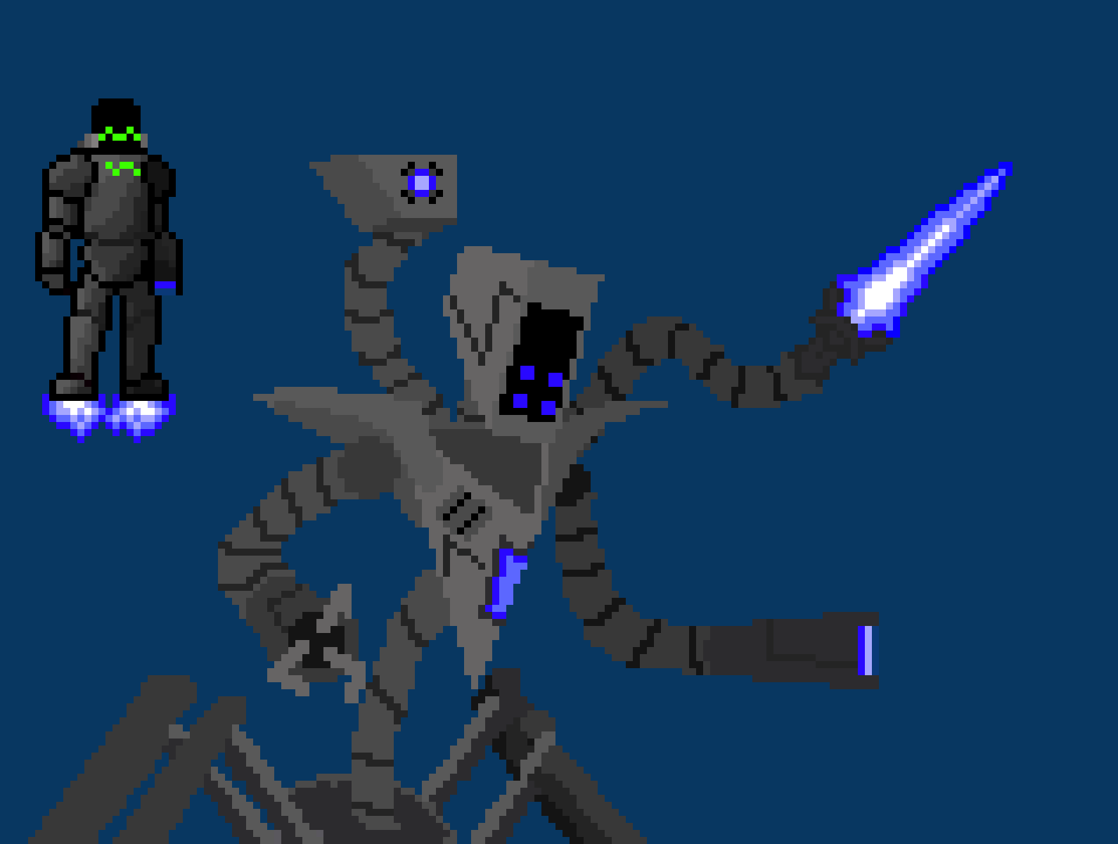 "<M12 is my brother, so we are related.>" "[Technically the big brother!]" "<Says you.>"