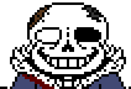 gets out the deadly axe then slices error sans arms off preventing him from using strings *