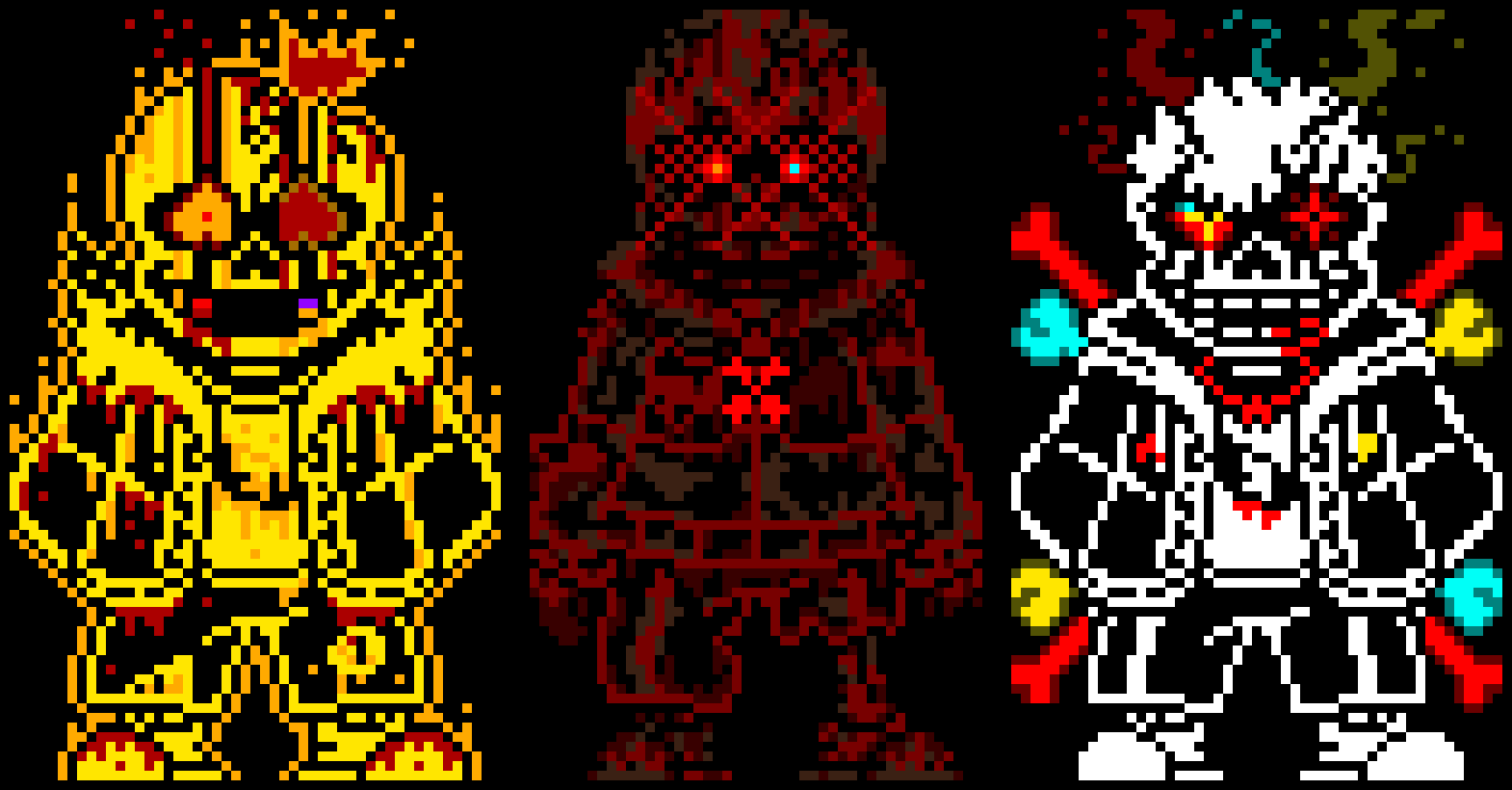 [9a6782] *Each sans and monster grab the outsider and either killing them or throw them out of Disasverse*