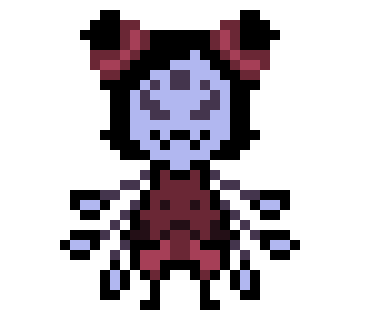 [26018b] muffet Undertale purple