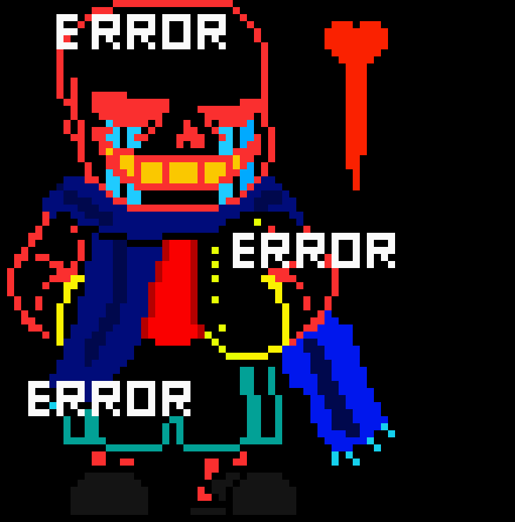 *glitches* you missed *replaces myself with a gaster blaster that shoots CT*