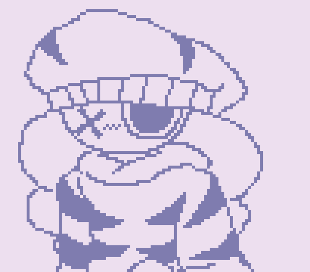 [He slides over, crouched.] "Now that I think about it, it kinda looks like a flower."