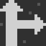 [2f4591] arrow, straight or right