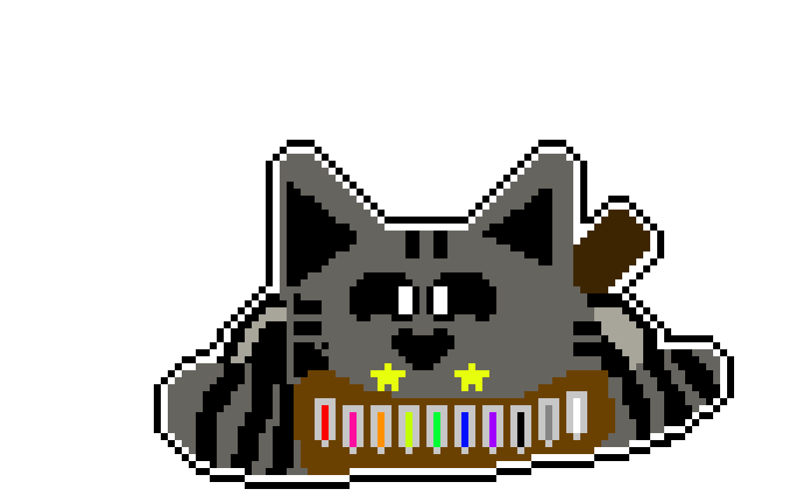 Ink tabby but hes smiling