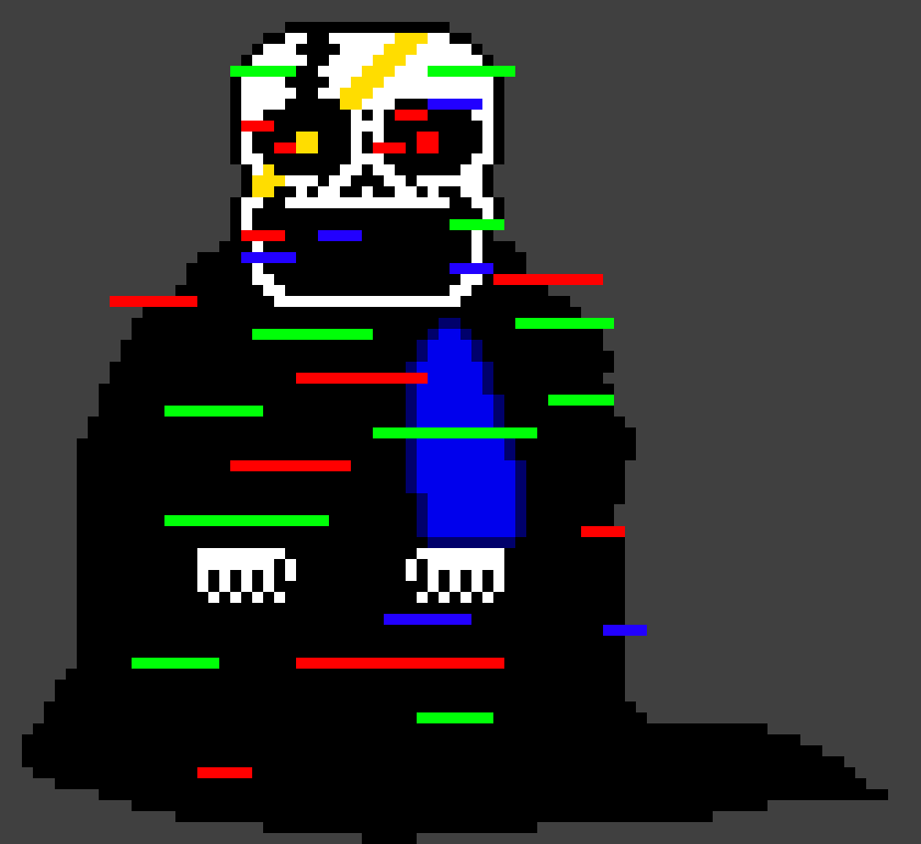 [d959ff] the body looks like gaster for some reason