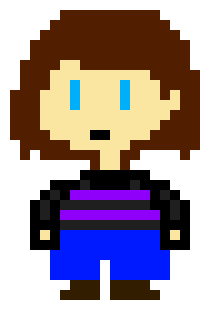 Colorverse (pixilart) overworld sprite (frisk edition) 