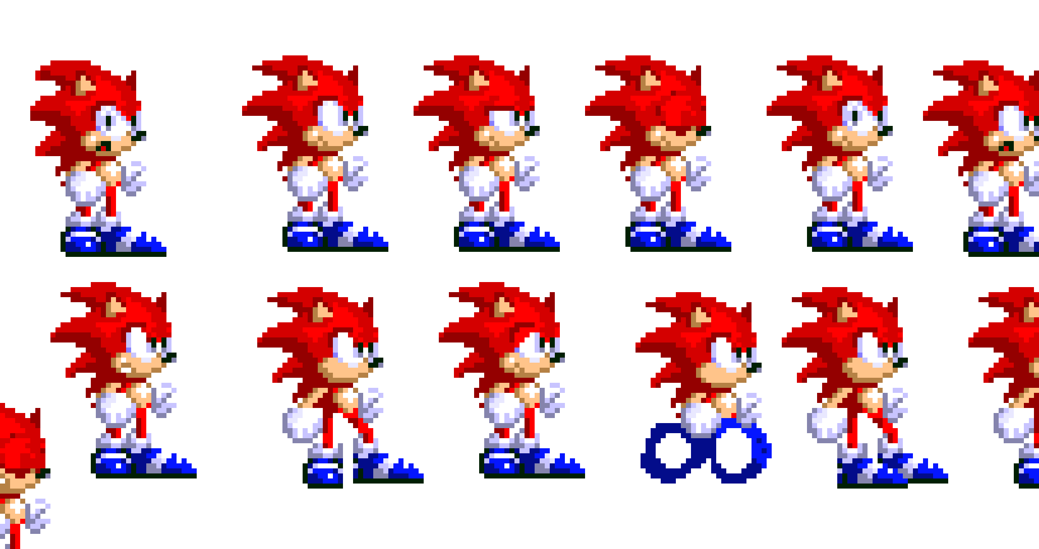 imma try to make my sonic sprites look more sort of original instead of being a recoulor of sonic 3 sprites if anyone whats to help they can - smario