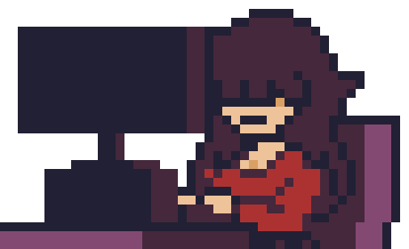 [b96dec] By the way, the white half is flipped on your character's facing up sprite-