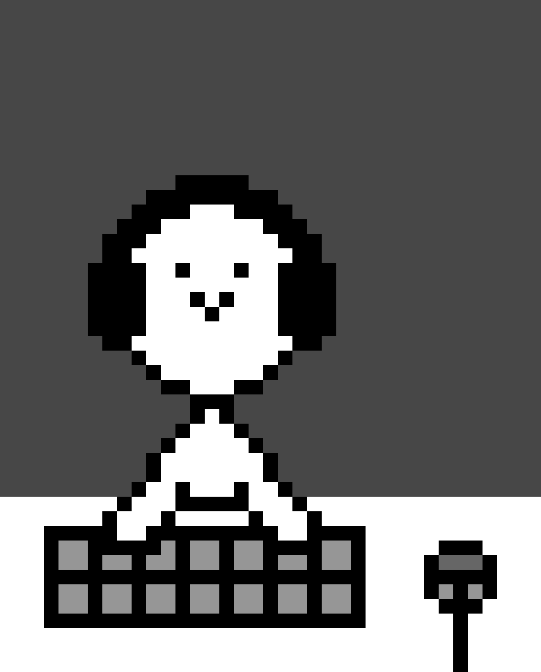 [9664c4] durp man, playing at his computer