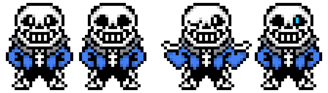 Updated Sans Overworld Sprites
