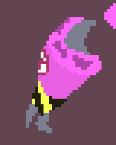 [777455] Woah-! That's it-! *She then used the hand of her suit to hit the shield on Magolor as hard as she could.*