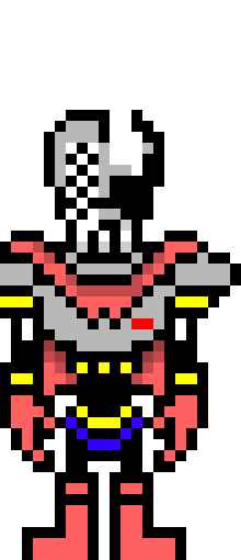[40c257] Papyrus![My version]Gaster/Last breath face][Unused