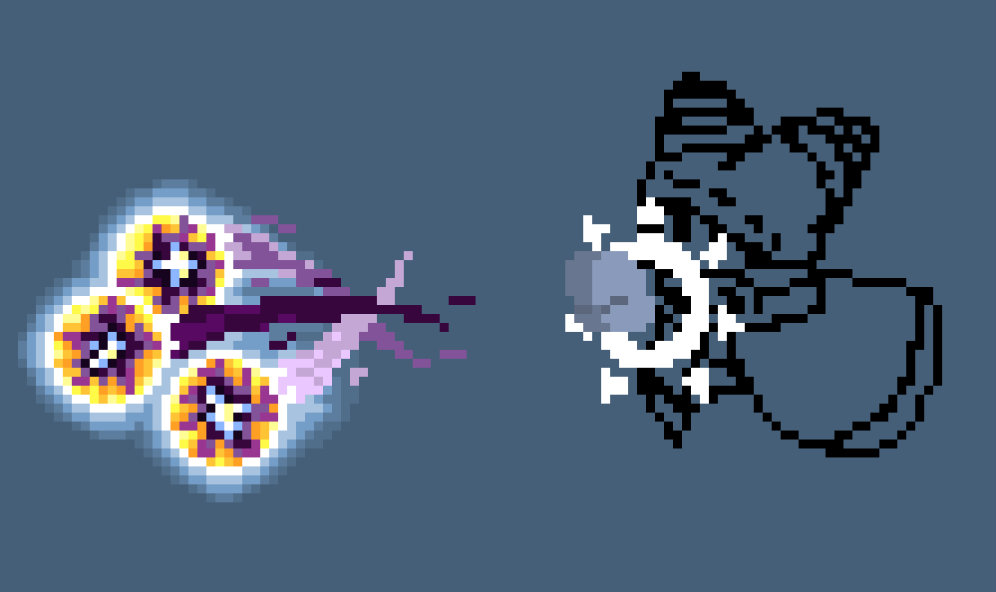 [b48161] *he shot a bunch of electric..fire ball things at the fake susie*