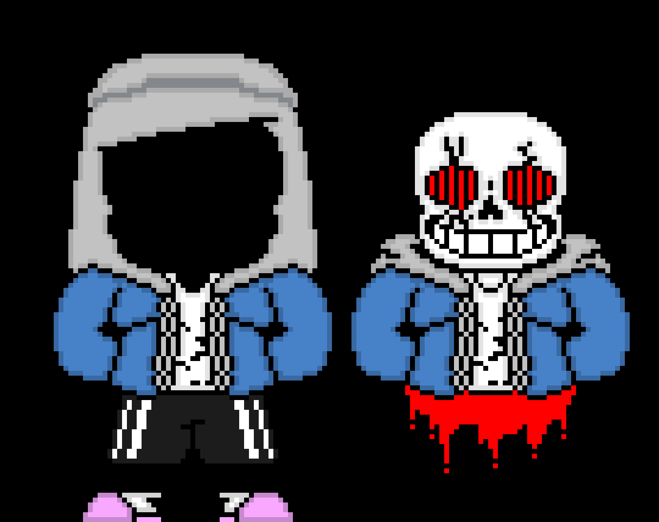 [e8cb42] another 2 sanses i made (InvisiTale and PhanTale)