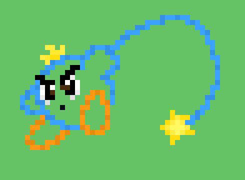 [6db167] Aka, something like this *he used his whip to show what he meant*