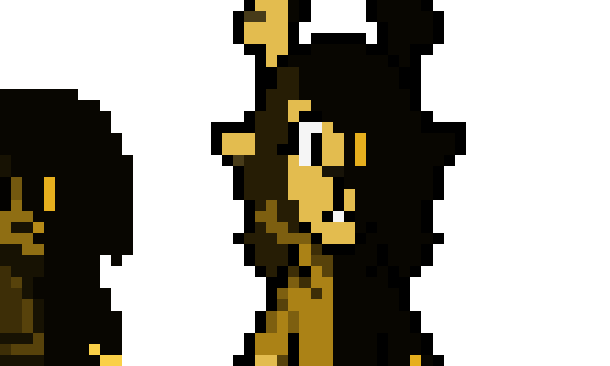 [6c26bc] Inkrune AU: Henry and Gazelle (Equipped with the Ring of Thorny Ice) - Deltarune OC's Overworld Sprites (Darkworld Ver.)