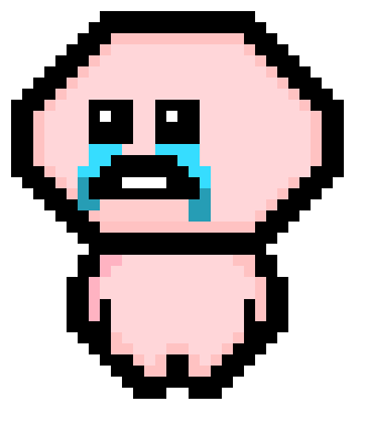 [8defd6] this is technically my first sprite ever if u ignore bloxels, I rly liked tboi at the time  