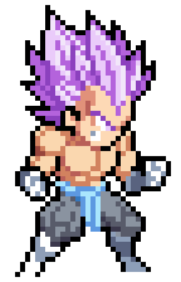 [e78fff] ssjV vegeta black