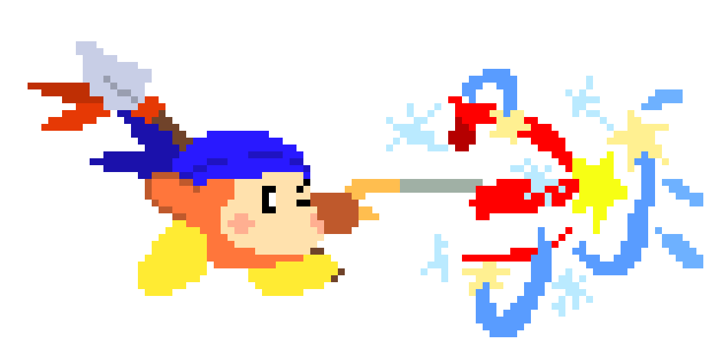 [777455] Nope not this time! *he held out the parasol, ready to block her attack*