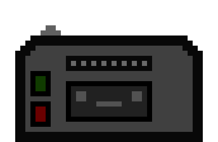 [5101cd] * the recorder appears infront of reflection and frisk, with tape 4.*