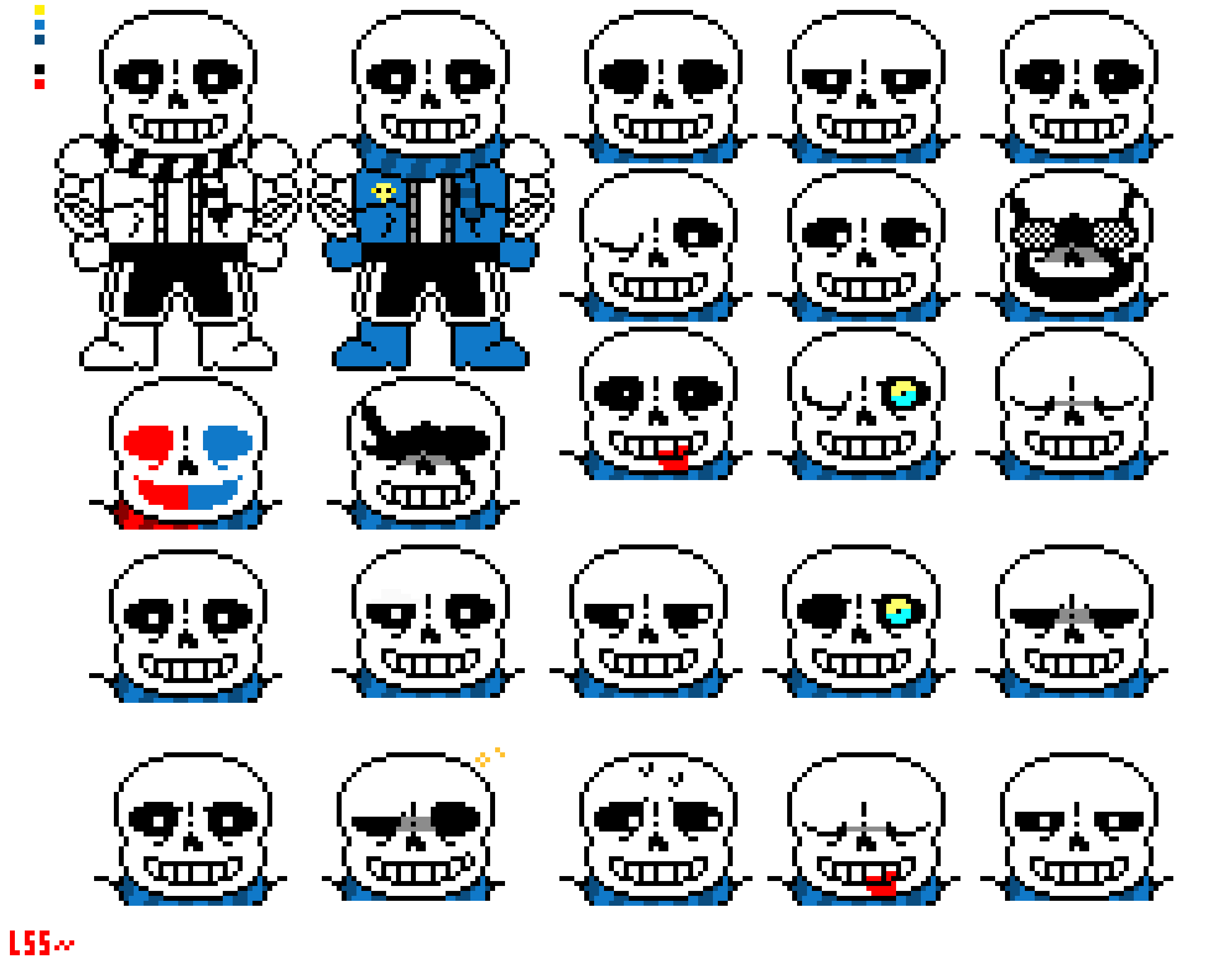 LSS!InvertedFate Official Spritesheet - *sans.