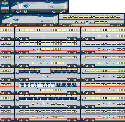 P42DC with Superliner [Phase V] (Interior WIP)