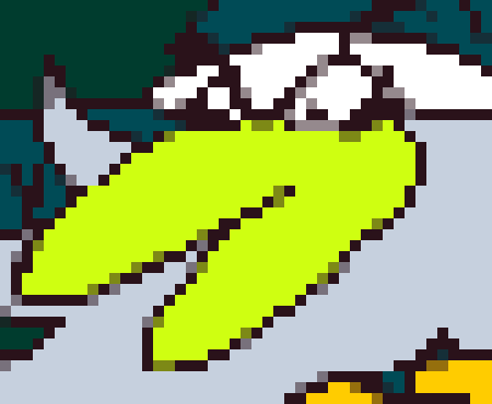 [9be86d] stares at gunther with gthe Check My Recent Drawing eyes as he's playing ddlc