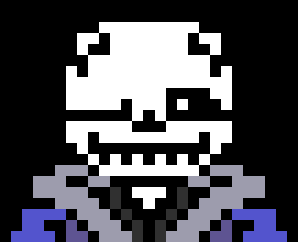 [39d364] *Sans heads down stares, ready to greet Papyrus* Oh Papyru- 