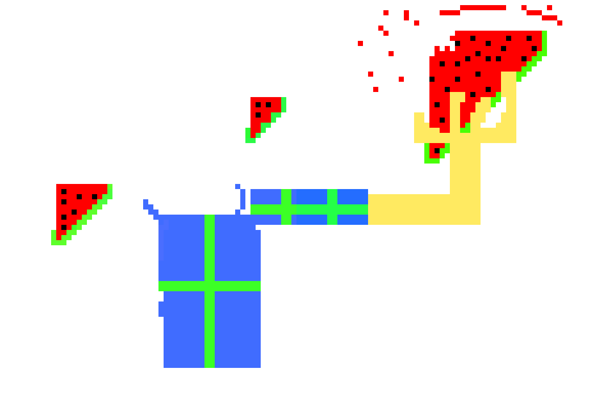 [c3e65a] watermelon person