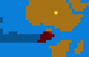 [22264c] the creature eats through bloobia