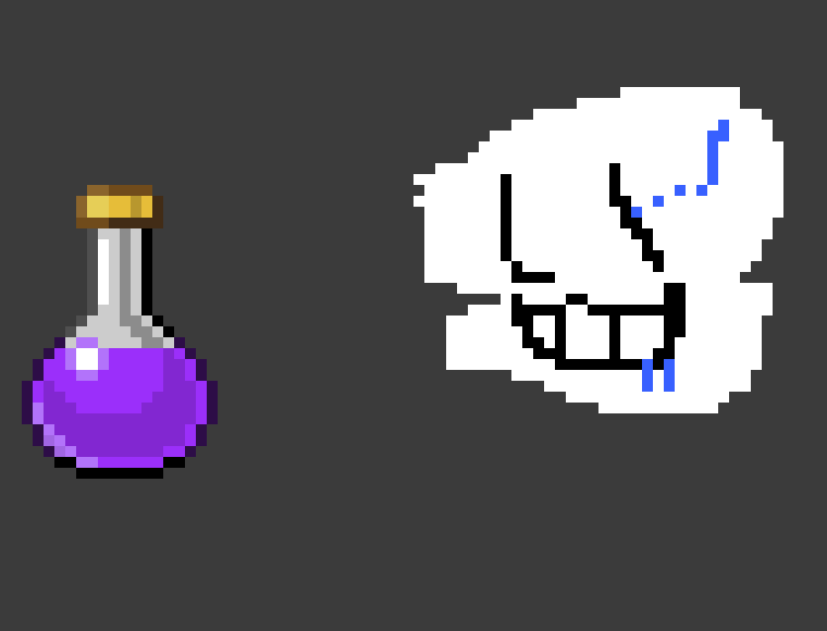 Sans drinks The DUMB potion