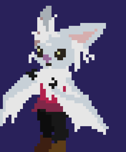 [777455] I also now have to have like multiple extra tabs opened because I need them for art reference- Finally actually drawing a proper design for this bat fella here