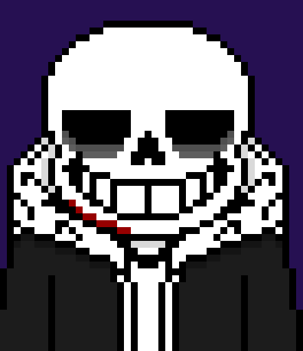 [c51be4] *rips it out and covers Time sans' mouth. he holds the knife to his throat* back away from the buttons or he dies*