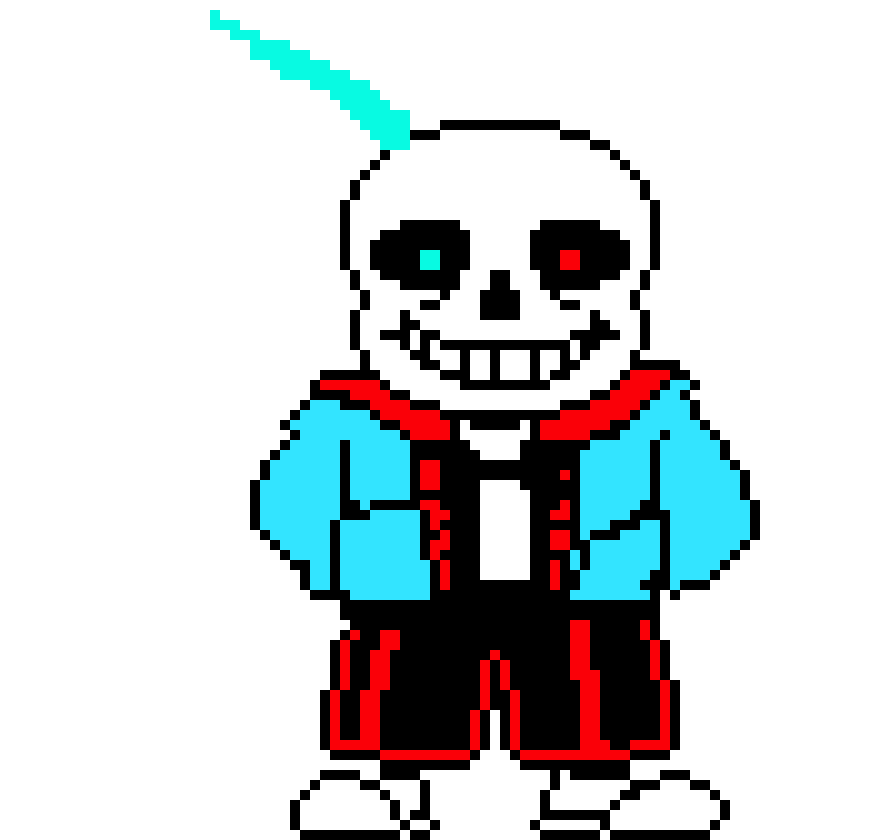 blue flame Sans