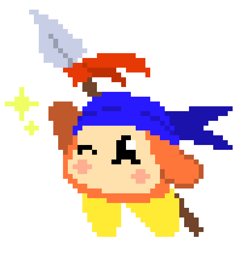 [777455] Well- Welcome to Planet Popstar! You can make yourself home here at Waddle Dee Town as well! I hope you enjoy it here!