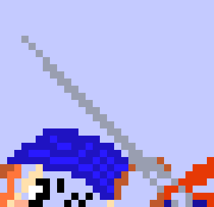 [777455] *Bandana Dee then charged towards Ye-Devil with his Needle pointed directly in front of him, copying what Ye-Devil does.*