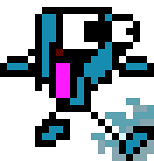 [f105c9] Fake Ron dive kick impact