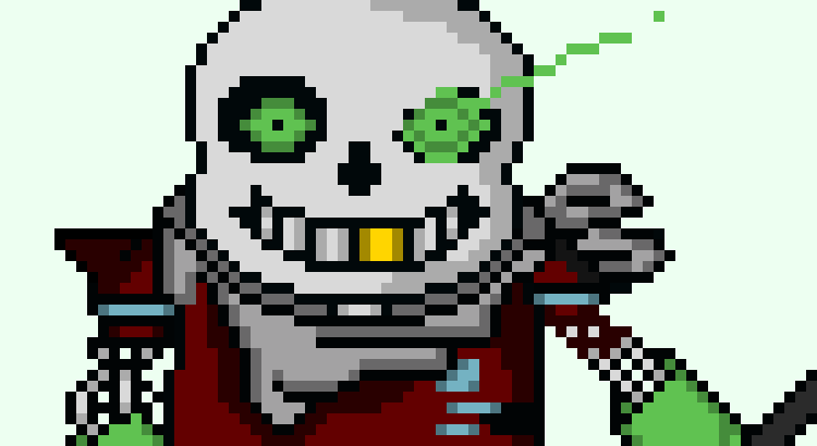 sends a giant blaster above error then fires it at him *