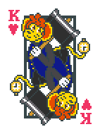 [907583] Brass Comm King of Hearts Standard Template