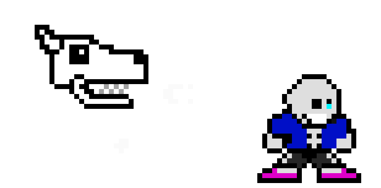apparently people do roleplays here. also, here's sans in the style of MM.