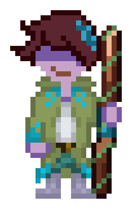 [e8e0b1] Caspian with Vibrant Bo Staff (concept)