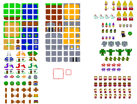Gnome Game Sprite Sheet