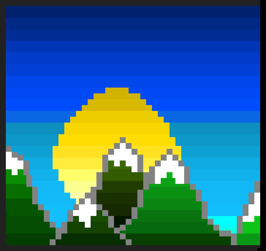 pixel art alps 