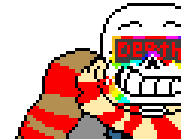 At least we don’t have to deal with the blue hair - Fresh!Ink sans