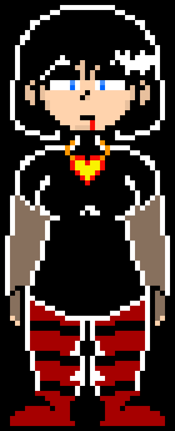 *takes out a rifle* Be careful Karma!! *fires at chara*