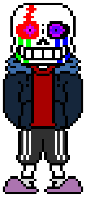 [d6b045] Matrix: YOU MAKE ME ALL GLITCHED UP!!! *Glitches Madness Deletion Sans to Normal* 