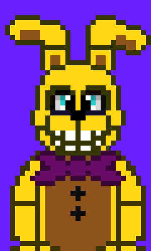 It is Pit Bonnie,I just call em ITP Springbonnie | Pixel Art Maker