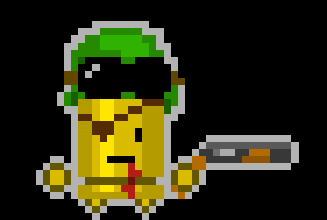 *A green guon stone appears, and after being hit, took no damage, thanks to it*