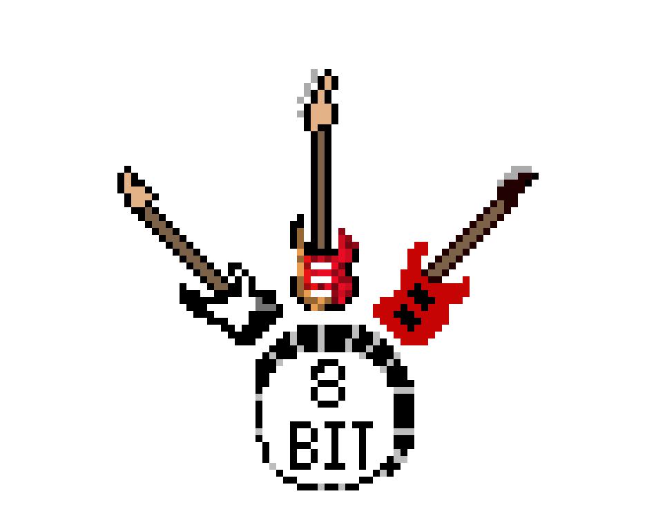 8- bit band logo